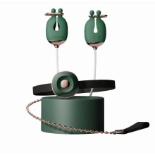 Zaciski No.2 Vibrating Nipple Clamps And Choker Set Green Qingnan | 100% ORYGINAŁ| DYSKRETNA PRZESYŁKA